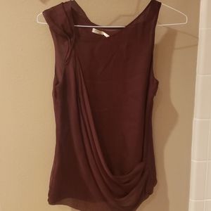 Silk sleeveless blouse
